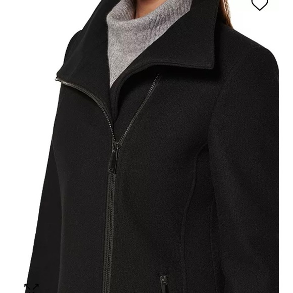 Calvin Klein Asymmetric wool coat - Picture 4 of 11